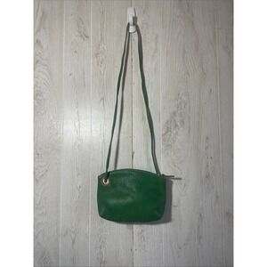 Faoca Aria Acqua Green Crossbody Pebbled Leather Purse Bag Made In Italy
